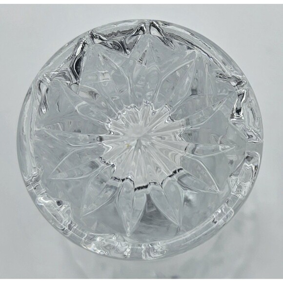 Lenox Fine Crystal 6in Bud Vase Star Cut Pattern Small Flower Display Decor - Picture 8 of 9